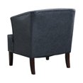 thumbnail image 3 of Simpli Home Longford Leather Tub Chair in Denim Blue, 3 of 6