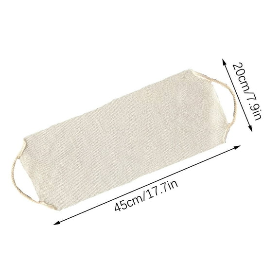Gnmfd Stretchy Frosted Bath Towel 17.7"x7.9" Exfoliating Back Scrub Towel with Handles for Shower Spa Body Cleaning Home Relaxation Daily Use Blanket Throw Blanket Weighted Blanket