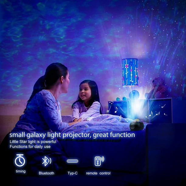 Veilleuse Bébé Projecteur Ciel Etoile, Bluetooth Veilleuse Musicale et  Lumineuse,8 Films Veilleuse Enfant, 360°