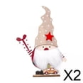 thumbnail image 1 of 2 Estatuas De Papá Noel Para Mesa De Chimenea, Esculturas De Gnomo De Madera Para Navidad , 13 X 4 X 18 Cm, 1 of 8