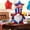 A, variant on Patriotic Light Up Gnome 4th of July Independence Day Red White Blue Doll for Shelf Tabletop Decor