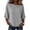 *Gray, variant on Women's Cotton Linen Batwing Half Sleeve Top , Ladies' Crew Neck Drop Shoulder Blouse , Casual Tunic Shirts For Women, S-3XL