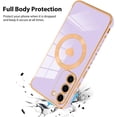 thumbnail image 3 of for Samsung Galaxy S23 Plus 5G Case [Support Magsafe] Love Heart Pattern Magnetic Plating Luxury Elegant Case Camera Protector Soft TPU Shockproof Protective Corner Back Cover -Purple, 3 of 11