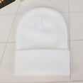 thumbnail image 4 of jiaroswwei Beanie Elastic Warm Woolen Yarn Roll up Edge Skull Cap for Spring, 4 of 8