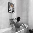 thumbnail image 2 of Asdg12s-Teddy Dog Sitting on Toilet Wall Art Bathroom Dogs Wall Decor Black and White Animal Bathroom Funny Pictures Farmhouse Dog Wall Décor for Toilet Bathroom Framed Artwork 16x24 inch, 2 of 7