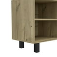 thumbnail image 6 of Entertainment Center TV Stand for TV´s up 70" Estocolmo, Four Open Shelves, Light Oak Finish,Media Console, 6 of 11