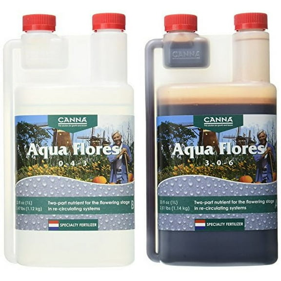 Canna Aqua Flores A & B, 1 L, Set of 2