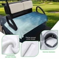 thumbnail image 5 of Golf Cart Seat Covers for 2 Seater, Blue Ombre Soft Microfiber Cart Seat Towel Blanket, Coastal Beach Modern Abstract Art Absorbent Breathable Non Slip Bench Seats Protector for Golf Course 51"x31", 5 of 9