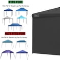 thumbnail image 4 of 10X10 Canopy Tent Sidewalls with Zipper for Canopy Frame, 3Pcs Sunwalls Only, UPF50+ Waterproof Side Walls(Black), 4 of 7