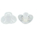 thumbnail image 4 of Baby Silicone Baby Pacifier Silver A-Z Letters Safe BPA Free One Piece Seamless Pacifier with Lid for Infant 6-18 Months, 4 of 7