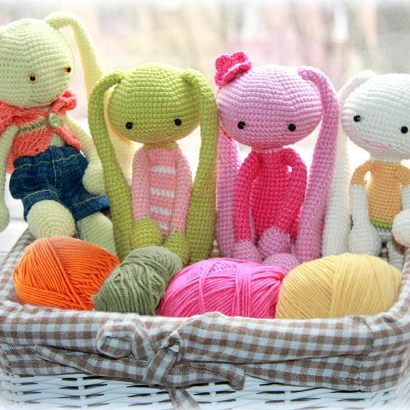 Beaupretty 7Pcs Cotton Knitting Yarn Accessories Assorted Color for Sewing and Craft Projects