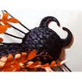 thumbnail image 4 of Set of 2 Handwoven Black Spider Wall Decor with Curled Horn Detail – Halloween Accent Art, 4 of 5