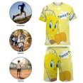 thumbnail image 5 of Looney Tunes Tweety Boys T-Shirt And Shorts Outfit Set Athletic Short Sleeve Tee Mesh Shorts Set for Kids, 5 of 8