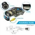 thumbnail image 5 of LNGOOR Reverse Backup Camera, 170° CMOS Car Rear View Backup Camera Reverse 8 LED Night Vision Waterproof Universal Car Camera, 5 of 7