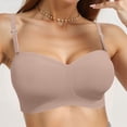 thumbnail image 5 of Levmjia Women's Strapless Wireless Bra Seamless Invisible Bandeau Bra with Adjustable Straps Convertible Push Up Comfort Support for Daily Wear, 5 of 6