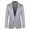 Gray, variant on Blazer for Men Plus Size Button Dress Jackets Slim Elagant Casual Business Suit for Dinner Party Prom
