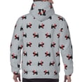 thumbnail image 5 of Hoodies for Men - Polka Dot Christmas Dog Long Sleeve Comfrt Men'S Fashion Hoodies & Sweatshirts, Sweatshirts for Men Hoodies Pullover Clothing Clothes with Pouch, 5 of 7