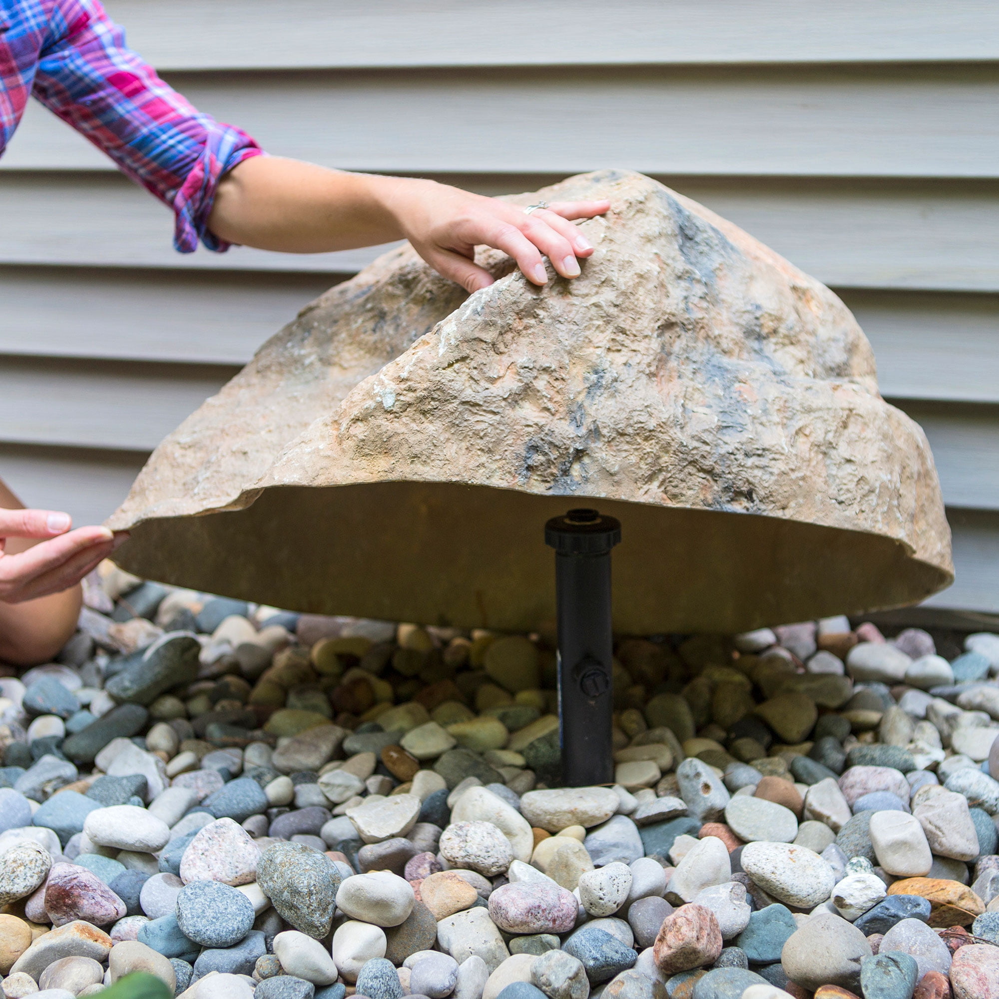 Artificial Landscaping Rock  hollow rock  fibreglass rock Sandstone 