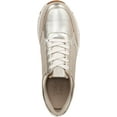 thumbnail image 4 of Naturalizer Womens Shay Sneaker Champagne Metallic Leather 8.5 W, 4 of 5