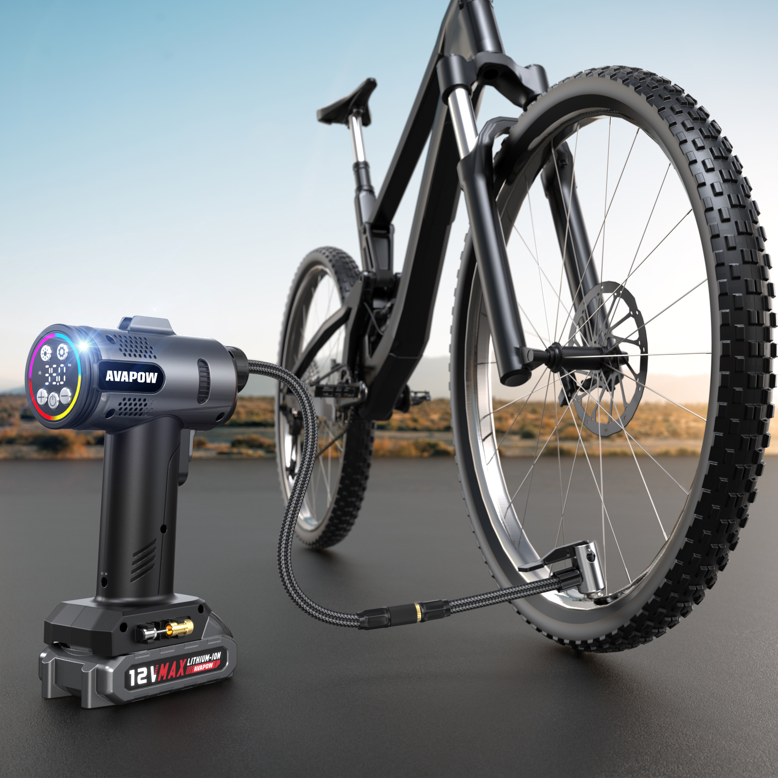 AVAPOW T12 Cordless Tire Inflator, 160PSI photo 4