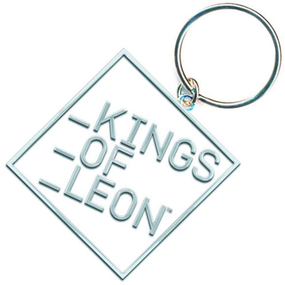 Kings Of Leon Block Logo Metal Key Chain Silver