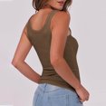 thumbnail image 3 of Aofany Tank Tops for Women Ribbed Tank Tops Sleeveless Slim Fit Pullover Shirts Solid Color Undershirt, 3 of 6