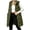 Army Green, variant on Staron Women Winter Sleeveless Hooded Down Jacket Casual Quilted Puffer Vest Coat with Zipper Pockets Solid Color Warm Outerwear Army Green XXL
