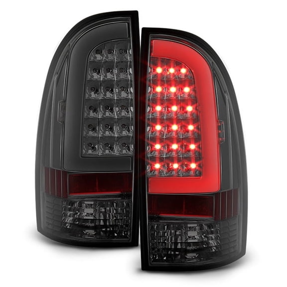 AKKON - For 05-15 Toyota Tacoma Pickup Smoked Lens C-Shape LED Tube Tail Brake Light Lamp Assembly