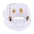 thumbnail image 1 of Accesorios de joyería con remaches para pulsera de cuentas acrílicas de terciopelo para mujer y niña a la moda (blanco), 1 of 3