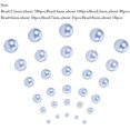 thumbnail image 2 of 1Set Elite about 1113 pcs 6 Sizes (2.5mm 4mm 5mm 6mm 7mm 8mm) No Holes/Undrilled Imitated Round Acrylic Pearl Beads for Vase Fillers Wedding Party Home Decoration Light Blue, 2 of 8