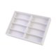 thumbnail image 4 of Organizador de gafas, bandeja apilable para joyas, almacenamiento de gafas con 8 rejillas para varios pares Blanco, 4 of 6
