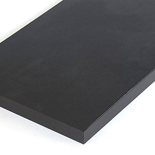 Melamine Shelf 8 x 36 Inches in Black Finish 