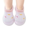 thumbnail image 3 of Youmylove Baby Toddler Girl Baby Shoes Girl 12-18 Months Walking Boys Girls Socks Shoes Toddler Breathable Mesh The Floor Socks Non Prewalker Shoes Girl Shoe 1, 3 of 5