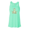 thumbnail image 1 of "Yoga Sloth, Yoga Tank Top, Yoga Racerback, Racerback Tank Top, Sublimation, Yoga Top, Yogi, Sloth T, Workout Top, Soft Bella Tank, Sloth, Mint , MEDIUM", 1 of 1