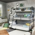 thumbnail image 5 of Furniture of America Bryon Metal Twin/Full/Queen Triple Bunk Bed in Black, 5 of 12