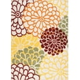 thumbnail image 7 of Oasis Modern Floral Red and Green Polypropylene Indoor Outdoor Area Rug, 8'x10' Rectangle, 7 of 7