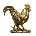 thumbnail image 2 of Figurita de pollo, escultura de gallo, decoración decorativa de resina Feng Shui, estatua de Animal para fiesta, vacaciones, adornos de escritorio, Estilo D, 2 of 7