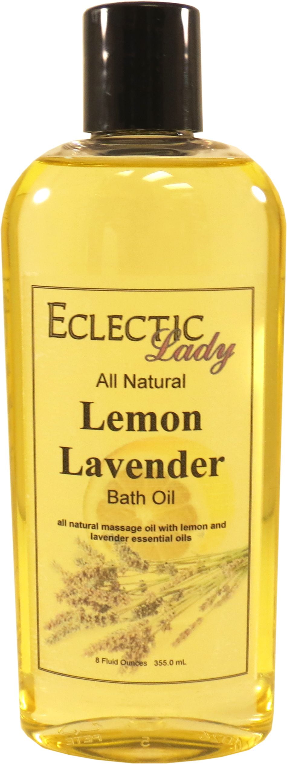 All Natural Lemon Lavender Bath Oil, 8 oz