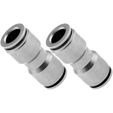 Quick And Easy Air Line Connections With This Vixen Air Push-to-connect Union! It's A Straight Joint Made Of Solid Brass For 3/8 Inch OD Hoses. Part Number VXA8238.