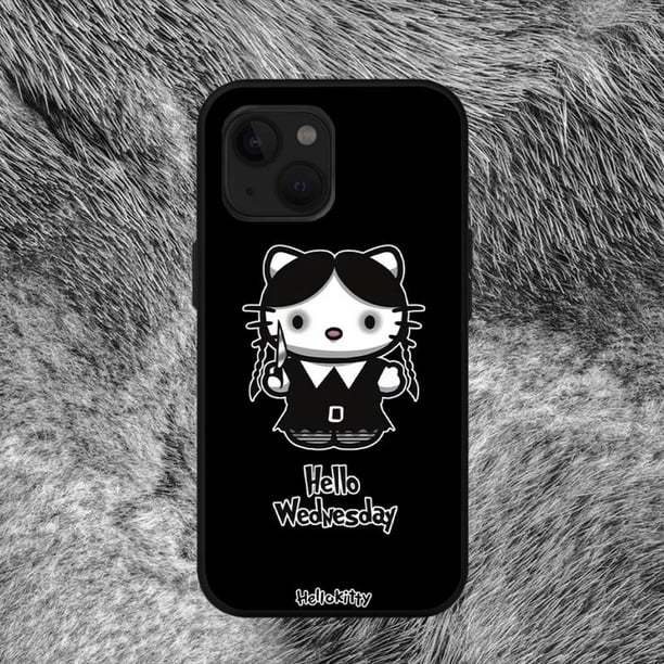 S-sanrios Kittys-funda bonita de gato Hallo para iPhone 11, 12 Mini, 13, 14 Pro, XS Max, X, 8, 7, 6S Plus, SE, XR Fivean LED