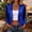 Blue, variant on Women Sequin Cardigan Open Front Long Sleeve Cropped Glitter Sparkly Bolero Shrug Party Jacket for Evening