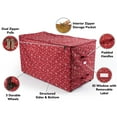 thumbnail image 3 of Covermates Keepsakes Christmas Tree Structured Rolling Storage Bag - Superior Protection, Reinforced Handles - Holiday Storage, Red Snowflake, 3 of 9