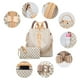 thumbnail image 3 of Makes Mochila Monedero para Mujer Bolso de Viaje de Cuero PU Bolso de diseño Convertible con Monedero 2 Piezas, 3 of 5