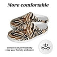 thumbnail image 6 of Lsque Watercolor Zebra Pattern Womens Comfort Cotton on Scuff With Memory Foam and Anti-skid Sole Slipper-46/47, 6 of 7