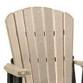 thumbnail image 5 of Pemberly Row Resin Fan Back Balcony Glider in Weatherwood/Black, 5 of 5