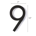 thumbnail image 2 of Números para casa REINCARVATION 30 cm metal negro resistente al óxido, 2 of 9