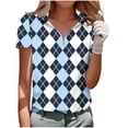 thumbnail image 3 of Qiyinn Women's Golf Polo Shirts Short Sleeve Quarter Zip Pullover Moisture Wicking Workout Tops, 3 of 5