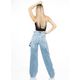 thumbnail image 5 of Jeans boyfriend de mezclilla rígida SAVI JEANS azul cielo 9, 5 of 6