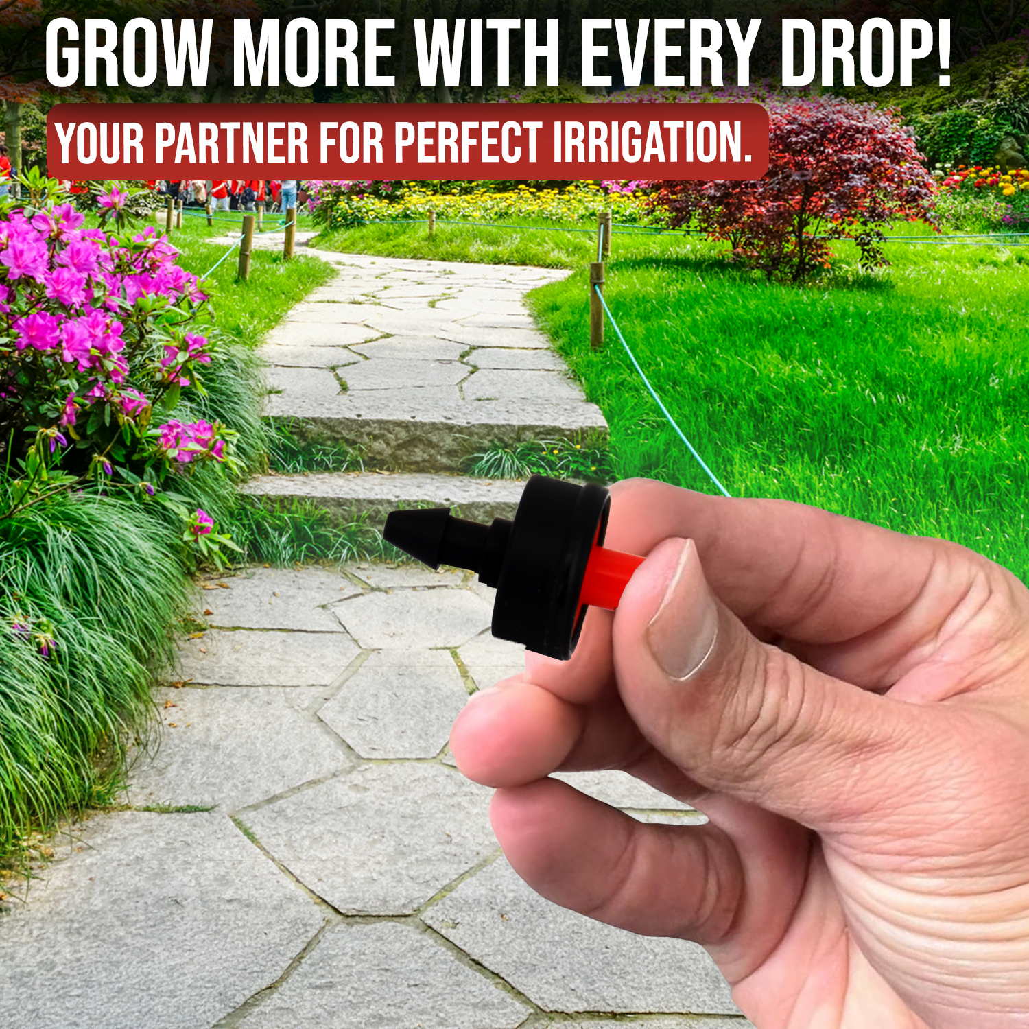 Pack of 25 8.0 LPH DripRack Pressure Compensating (PC)for Drip Irrigation Systems