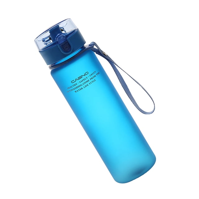 Wosthever Botella de agua TureClos, vaso de plástico portátil para beber, a prueba de fugas, para viajes deportivos, botella para beber al aire libre Teteras azul 400ML Wosthever HA004187-04